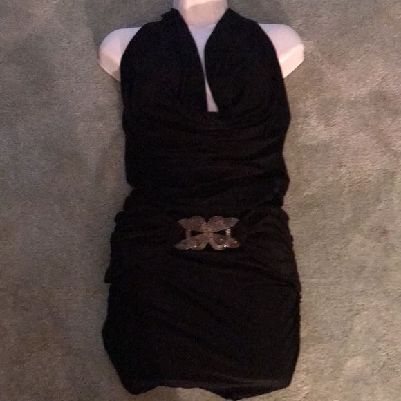 B Sharp Dresses & Skirts - Cowl Neck Halter Backless Dress